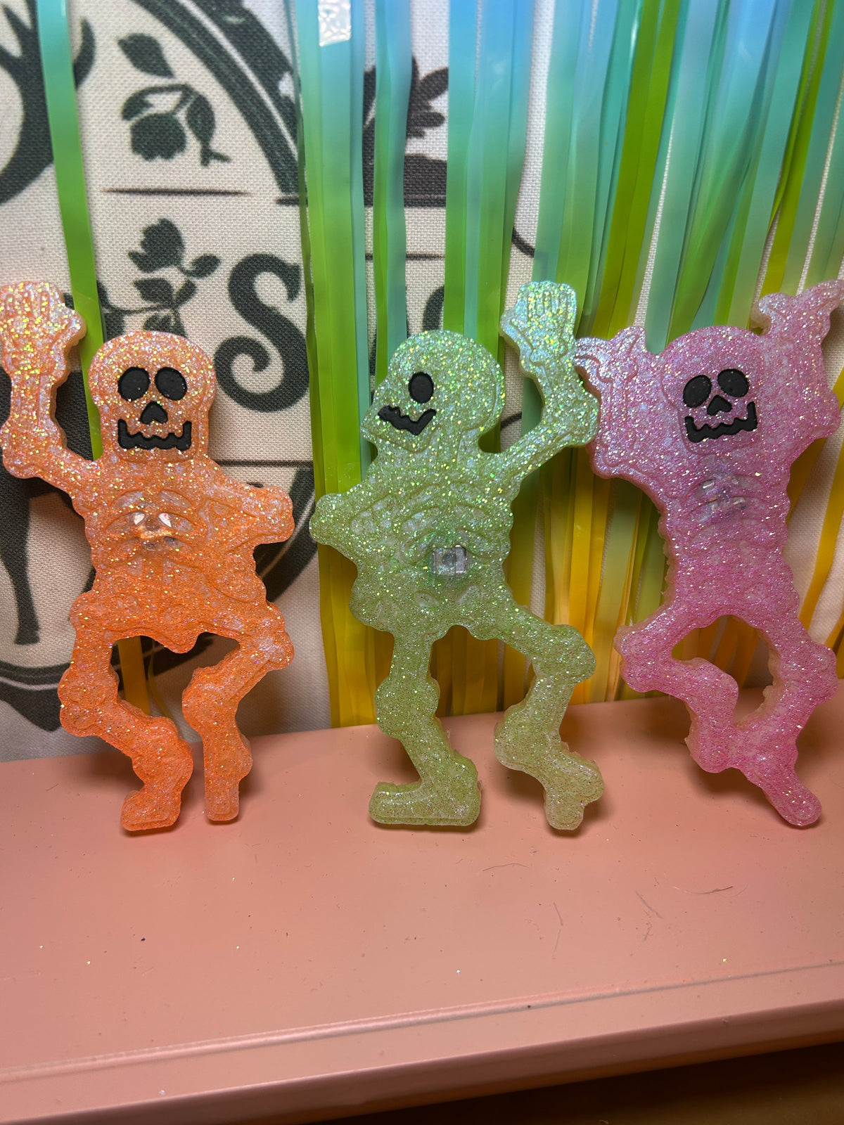 Three Dancing Skeletons Monkey Farts Type Scent (Vent Clips)