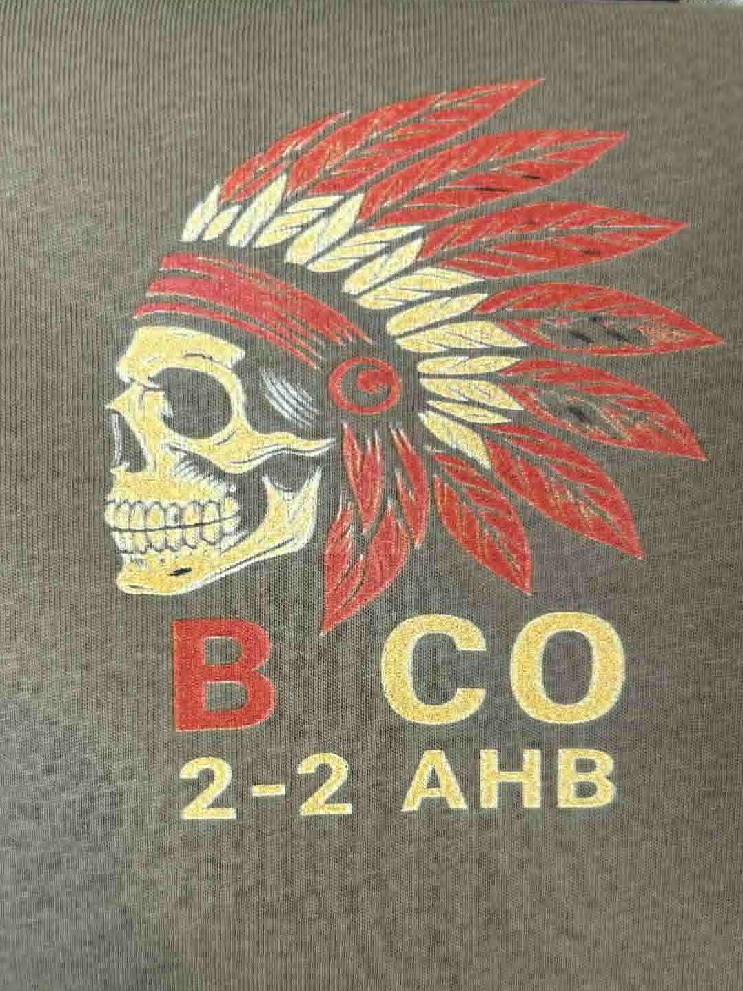 Bravo Co. 2-2 AHB Skull and Helmet Design
