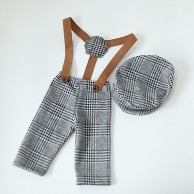 Baby suspenders pant set