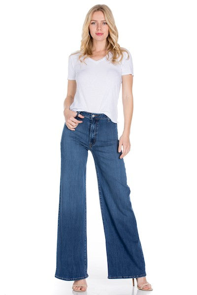 Dana: Western Wide leg jeans, baggy denim pants