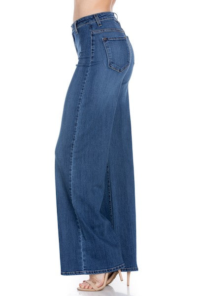 Dana: Western Wide leg jeans, baggy denim pants