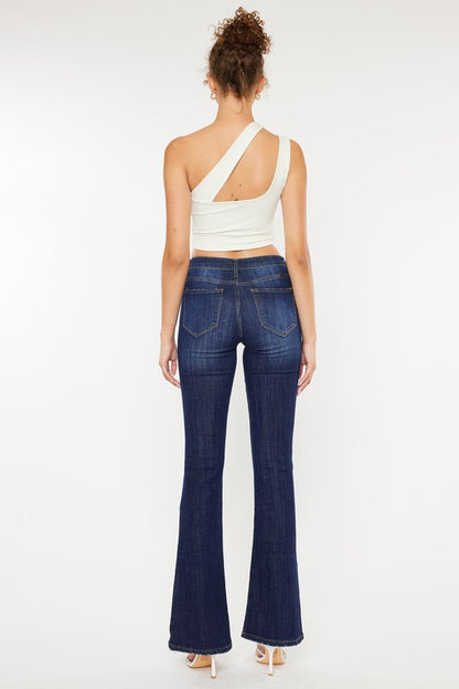 Kan Can  Mid Rise Flare Jeans