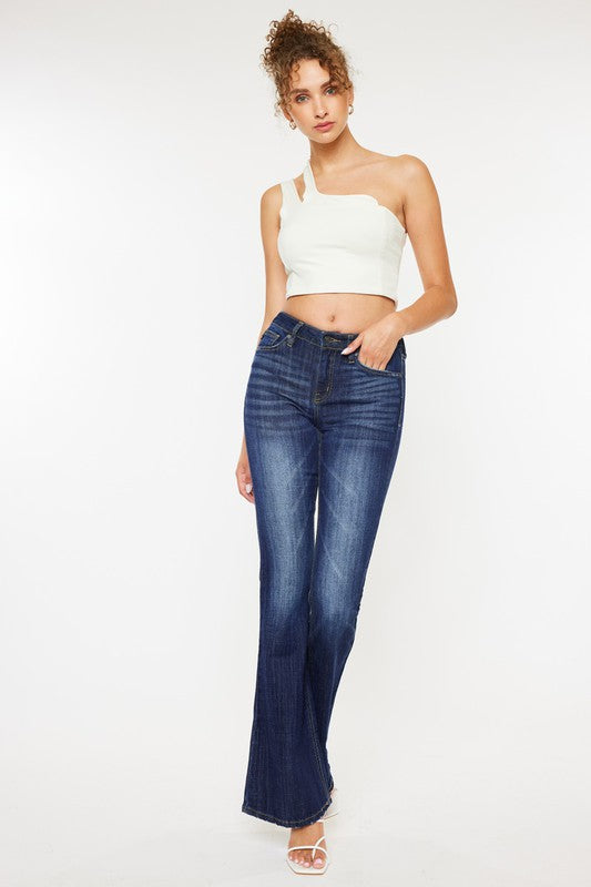 Kan Can  Mid Rise Flare Jeans