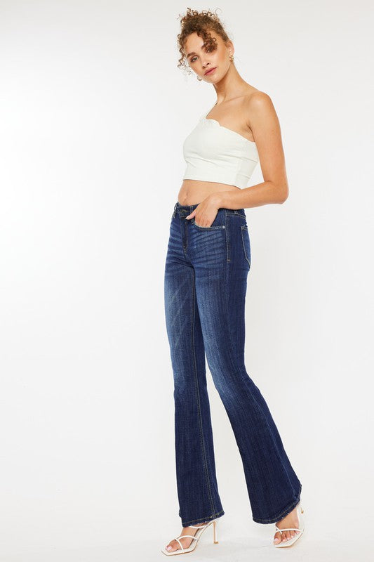 Kan Can  Mid Rise Flare Jeans