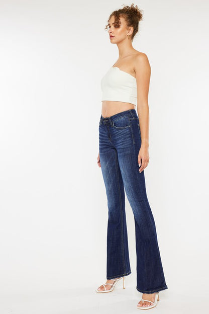 Kan Can  Mid Rise Flare Jeans