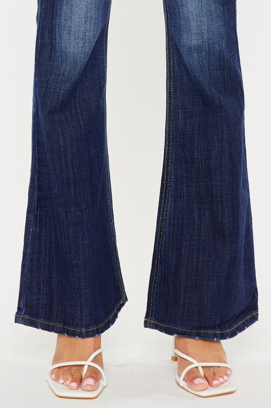 Kan Can  Mid Rise Flare Jeans