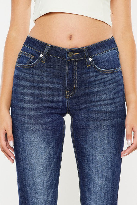 Kan Can  Mid Rise Flare Jeans