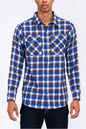 Weiv Regular Fit Checker Plaid Flannel Long Sleeve