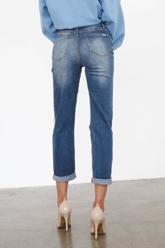 INSANE GENE HIGH RISE GIRLFRIEND JEANS