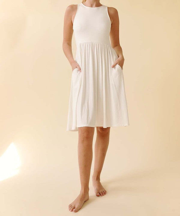 BAMBOO AMY KNEE LENGTH DRESS