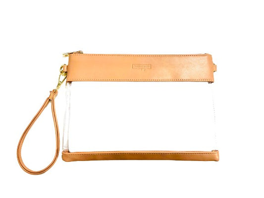 Clear Gameday Wristlet