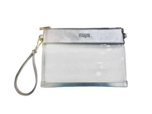 Clear Gameday Wristlet