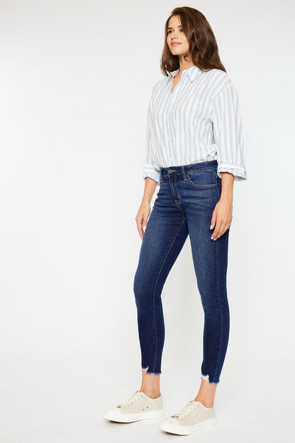 Kan Can Mid RIse Ankle Skinny Jeans