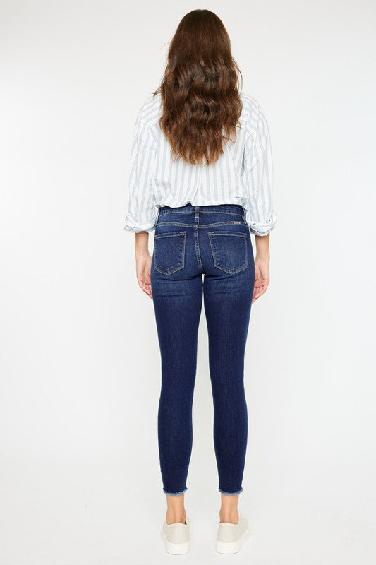 Kan Can Mid RIse Ankle Skinny Jeans