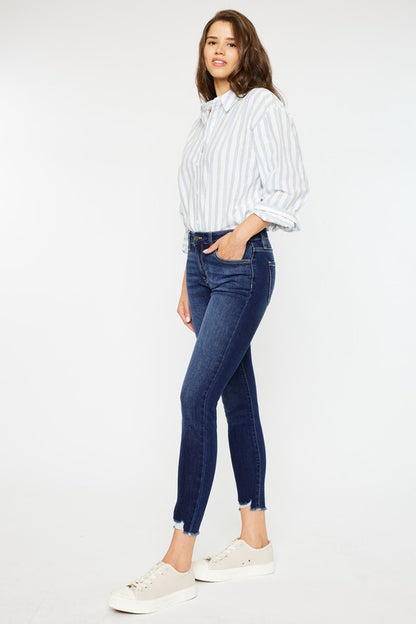 Kan Can Mid RIse Ankle Skinny Jeans