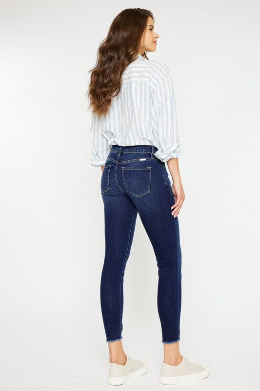 Kan Can Mid RIse Ankle Skinny Jeans