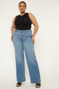 Kan Can Plus High Rise Trouser Wide Leg Jeans