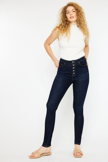 Kan Can Curvy Fit High Rise Super Skinny Jeans