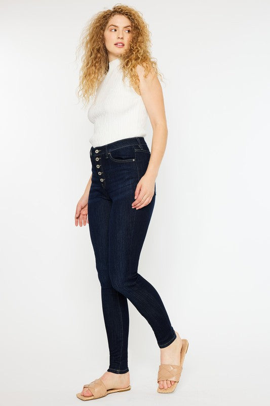 Kan Can Curvy Fit High Rise Super Skinny Jeans