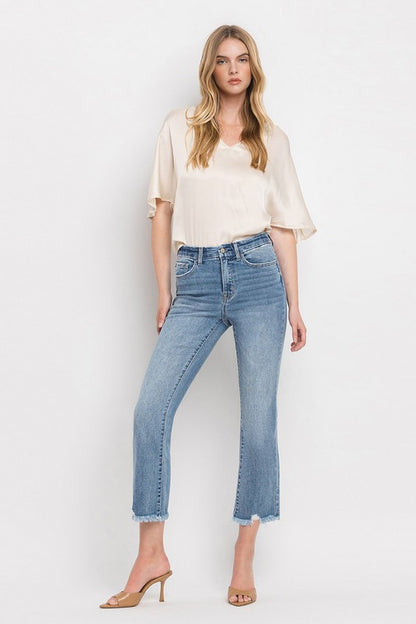 Vervet by Flying Monkey High Rise Crop Flare Jeans