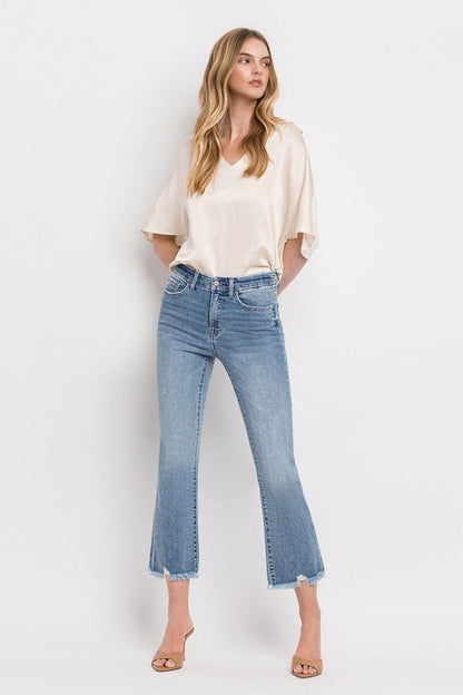 Vervet by Flying Monkey High Rise Crop Flare Jeans