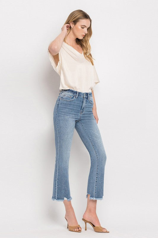 Vervet by Flying Monkey High Rise Crop Flare Jeans