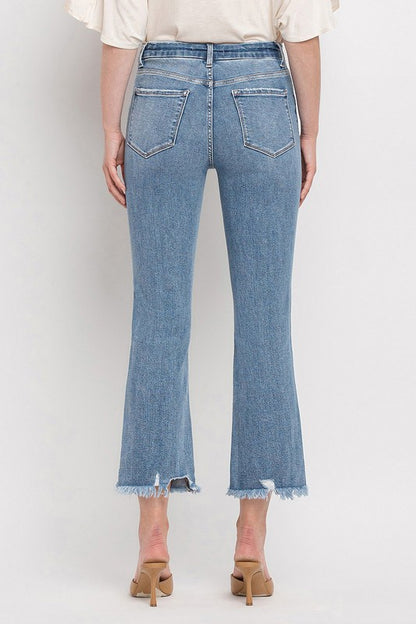 Vervet by Flying Monkey High Rise Crop Flare Jeans