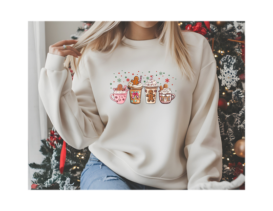 PLUS CHRISTMAS COCOA DTG PRINT SWEATSHIRT