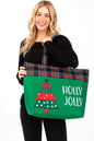 Christmas Tree Oversize Holiday Tote