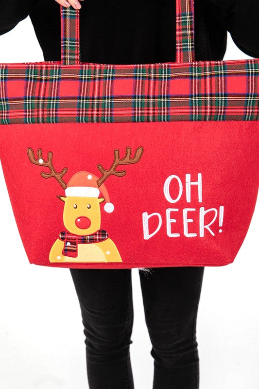 Oh Deer Christmas Oversize Tote