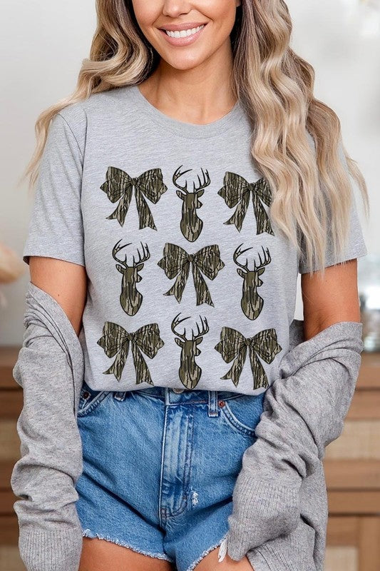 Deer Hunting Camo Bow Graphic Tee