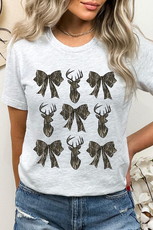 Deer Hunting Camo Bow Graphic Tee