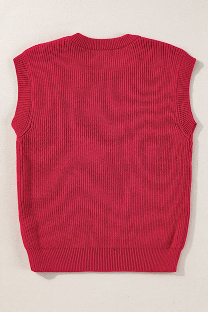 Racing Red Game Day Football Season Sweater Vest