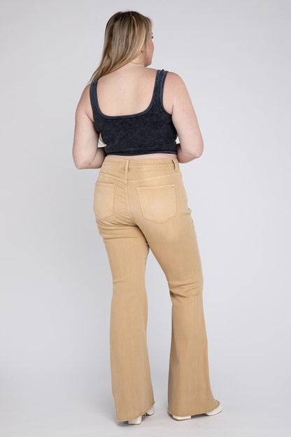 Vervet by Flying Monkey Plus Size High Rise Flare Jeans