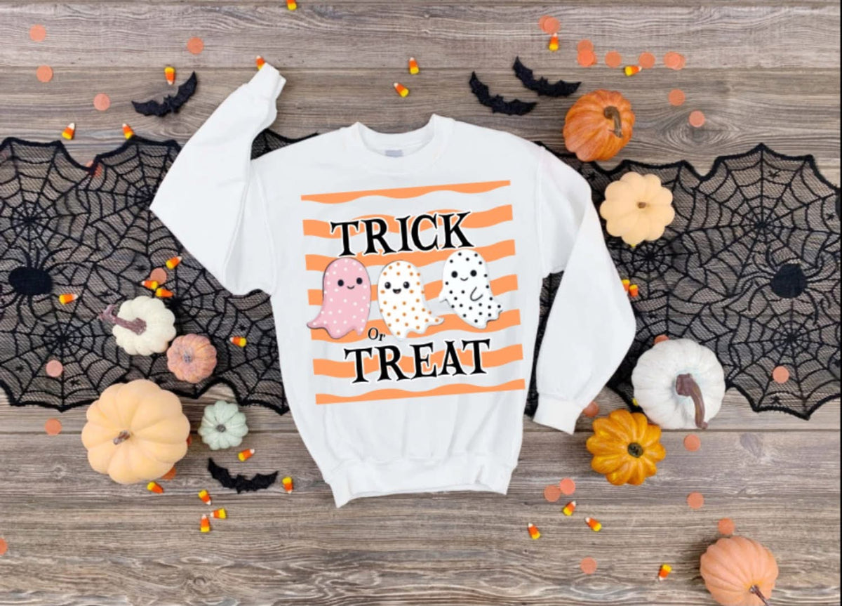 Trick or Treat Ghost Sweatshirt