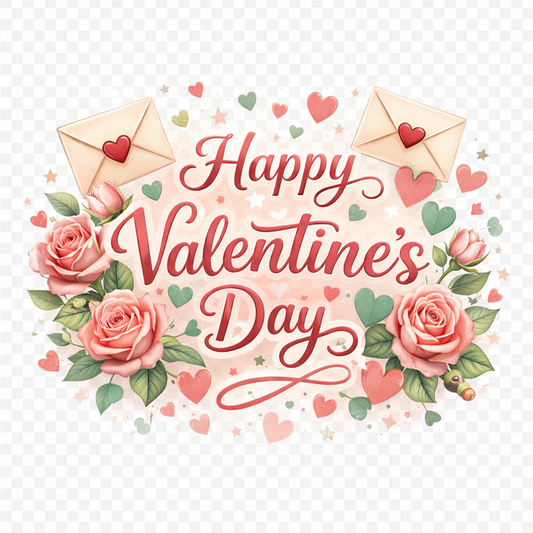 FLORAL VALENTINE DAY GRAPHIC