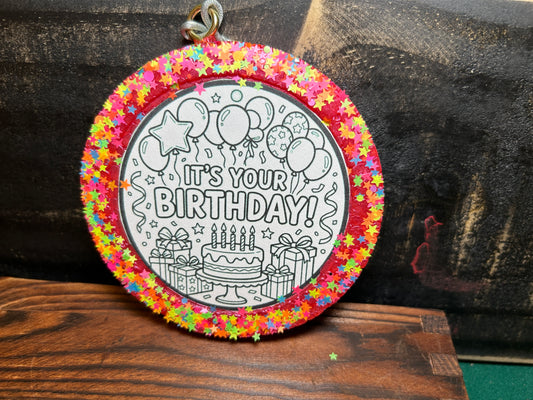 It’s your Birthday-Color Your Own Car Freshie