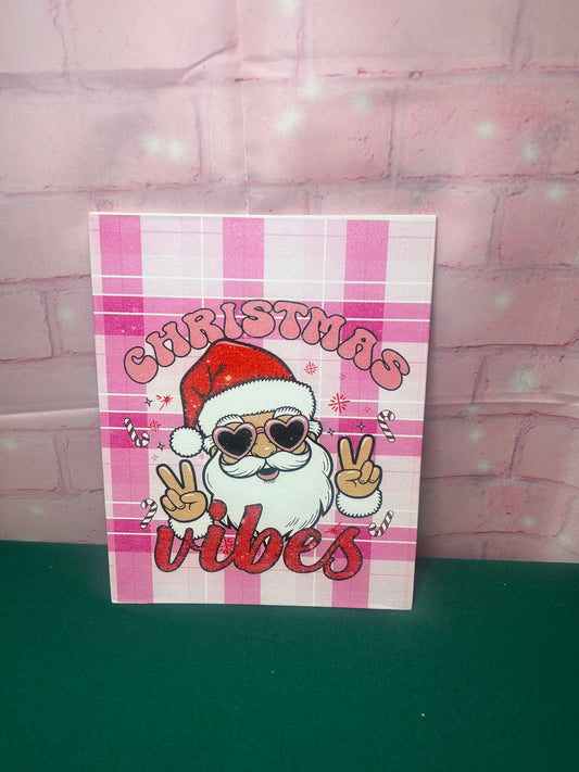 CHRISTMAS VIBES DTG PRINT CANVAS
