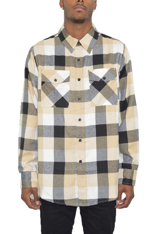 Weiv Long Sleeve Checkered Flannel