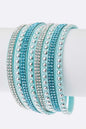 Mix Studs Slit Layer Cuff