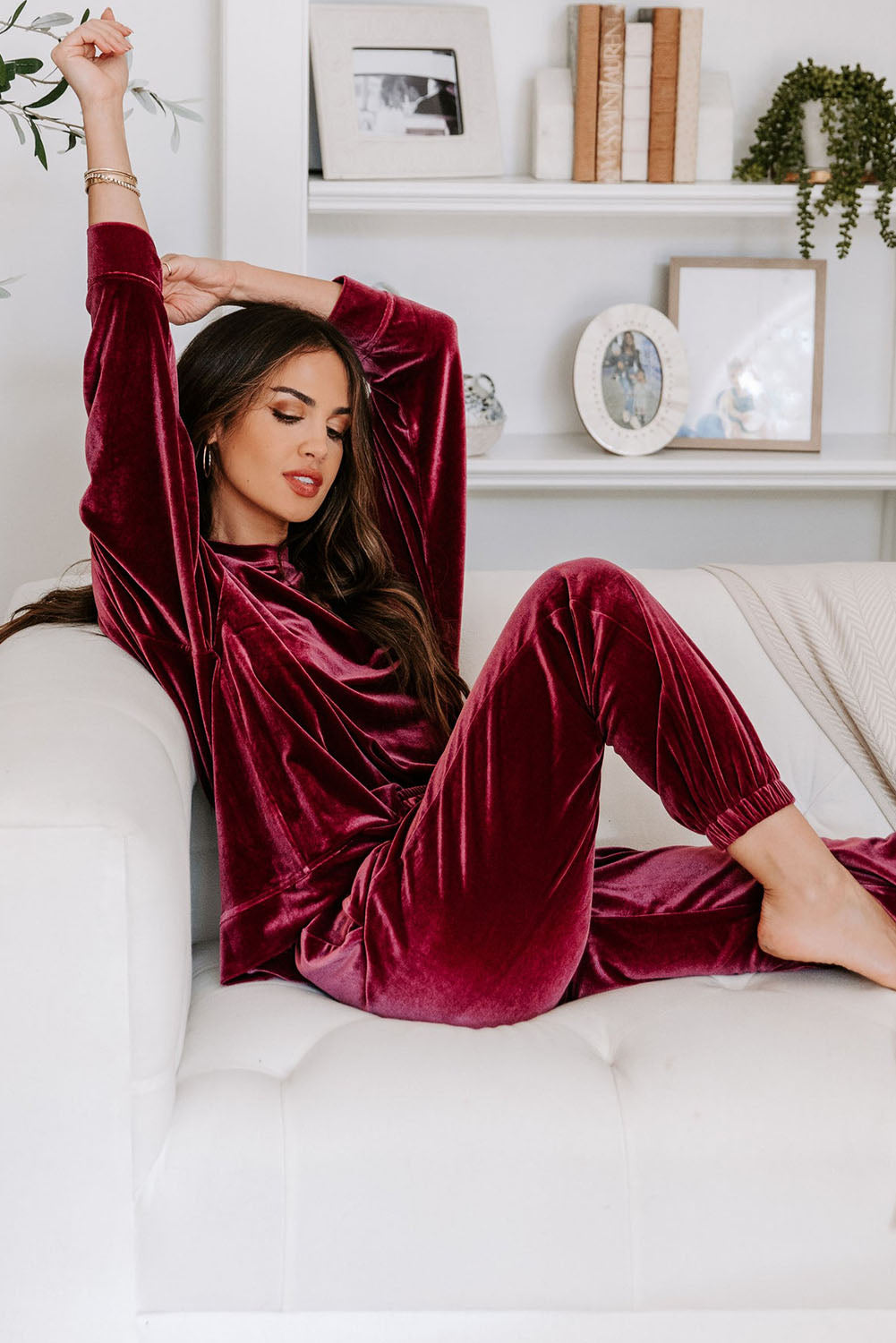 Claire Velvet Two Piece Lounge Set