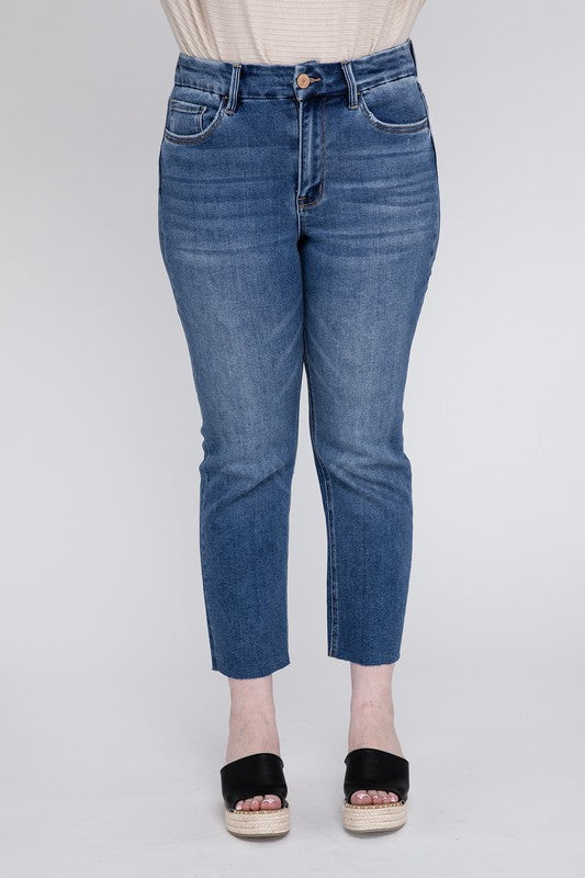 Vervet by Flying Monkey Plus Size High Rise Slim Straight Jeans