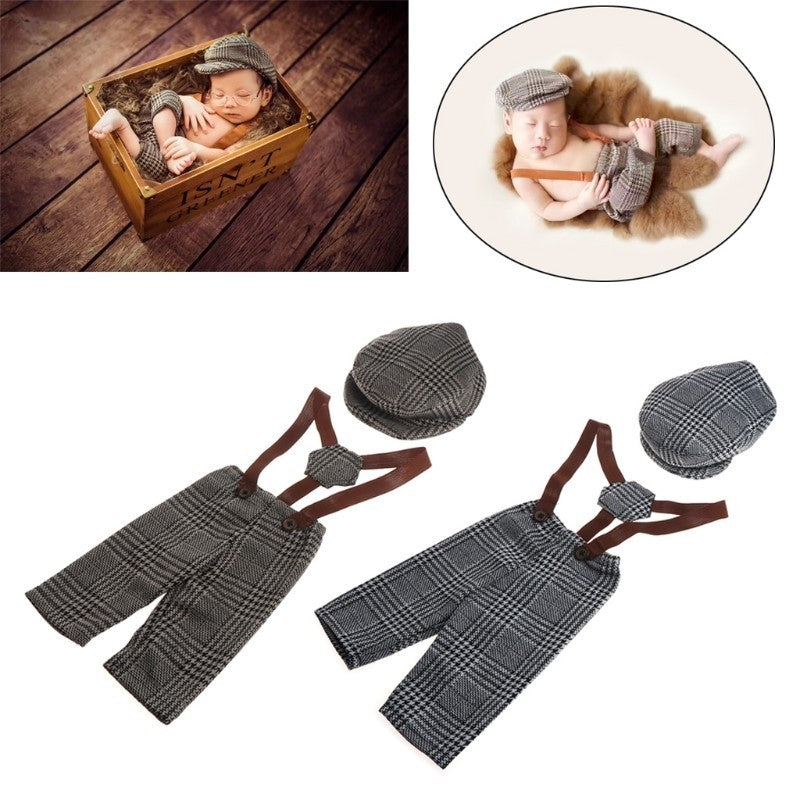 Baby suspenders pant set