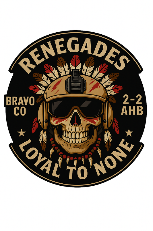 Bravo Co. 2-2 AHB Skull and Helmet Design