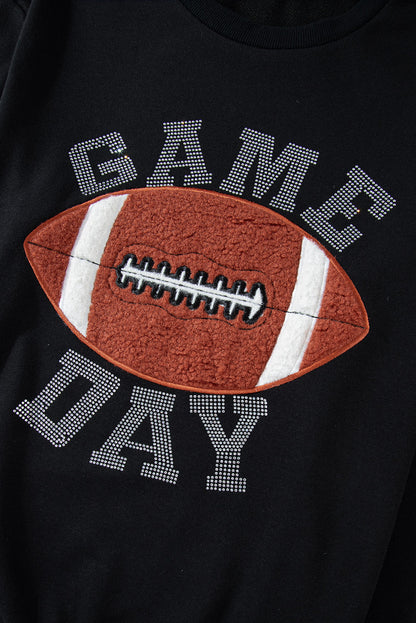 GAME DAY Football Graphic Pullover and Shorts Casual Outfit