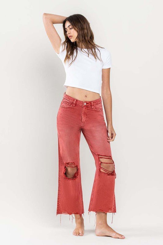 Vervet by Flying Monkey 90s Vintage Crop Flare Jeans