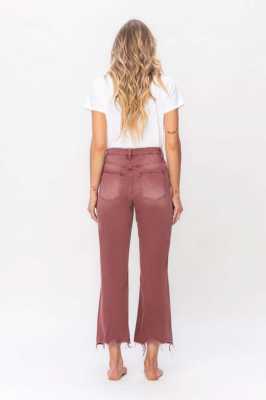 Vervet by Flying Monkey  90's Vintage High Rise Crop Flare Jeans