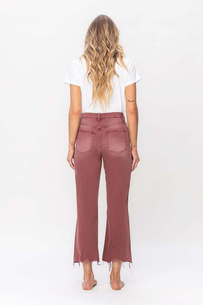 Vervet by Flying Monkey  90's Vintage High Rise Crop Flare Jeans