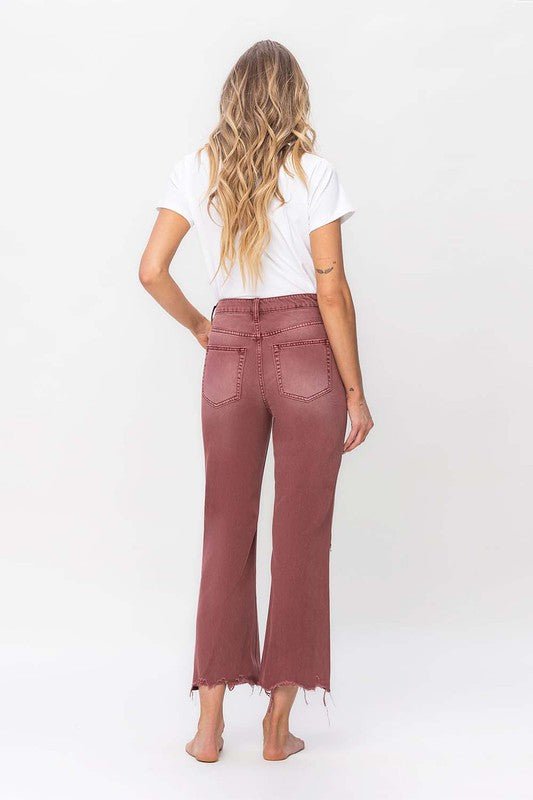 Vervet by Flying Monkey  90's Vintage High Rise Crop Flare Jeans