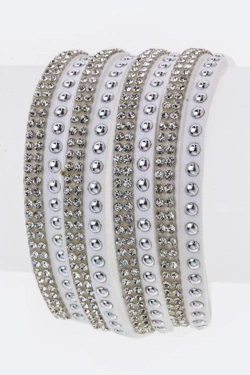 Mix Studs Slit Layer Cuff